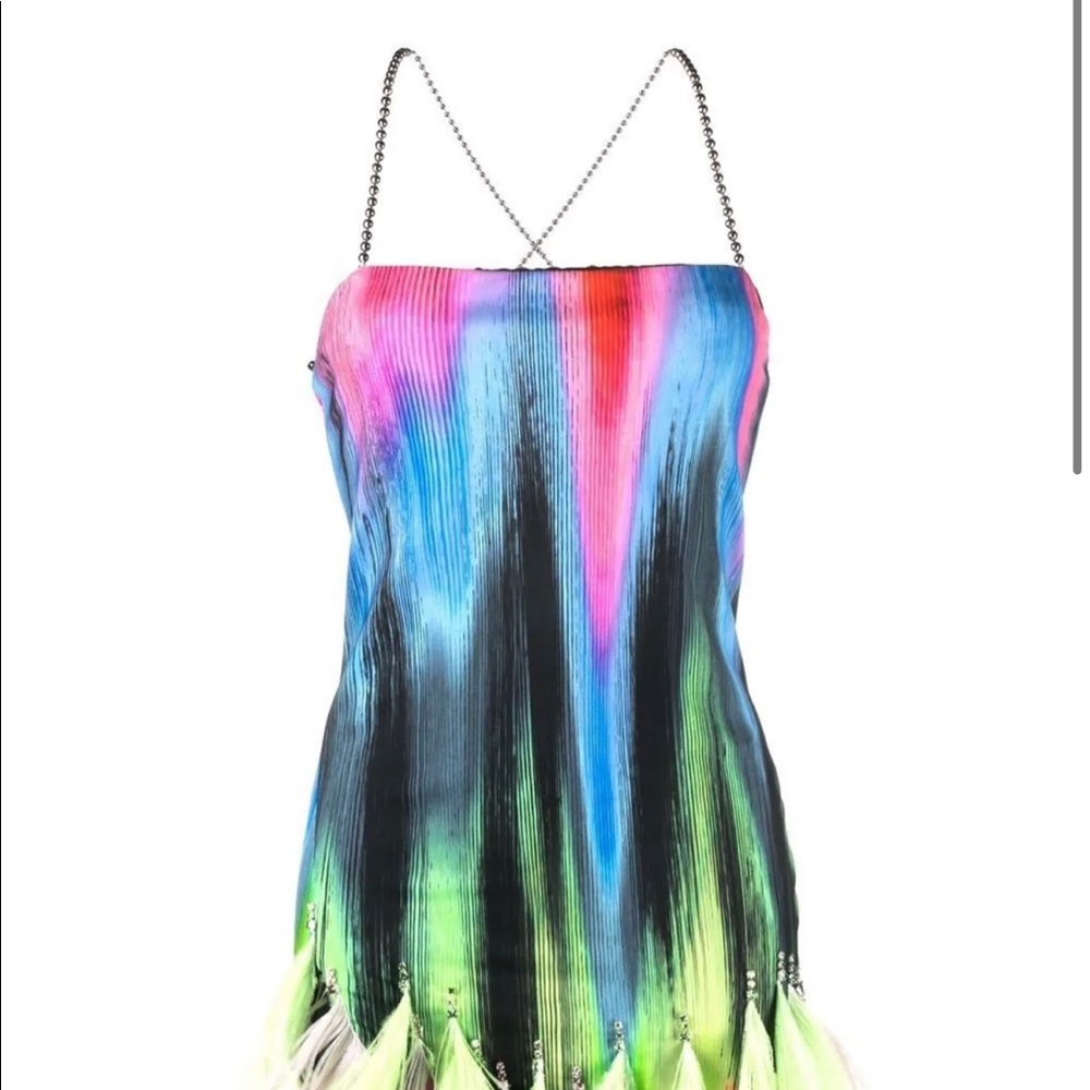 The Attico
Fujiko feather-trim